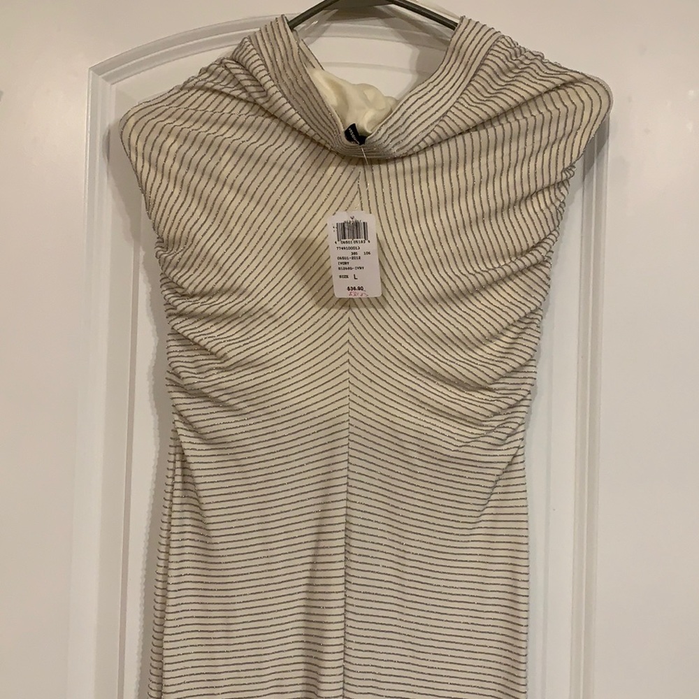 Ivory and silver dress